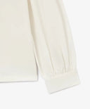 Трикотажна блуза с декорация кремава за момиче Gulliver