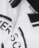 Поло с оувърсайз силует и къс ръкав бяло за момиче Gulliver