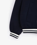 Суитшърт-бомбър от интерлок с принт син за момиче Gulliver