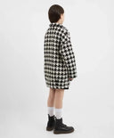 Палто с шарка "пие-де-пул", черно-бяло за момиче Gulliver