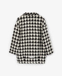 Палто с шарка "пие-де-пул", черно-бяло за момиче Gulliver