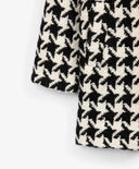 Палто с шарка "пие-де-пул", черно-бяло за момиче Gulliver