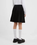 Плисирана пола с еластичен колан черна за момиче Gulliver