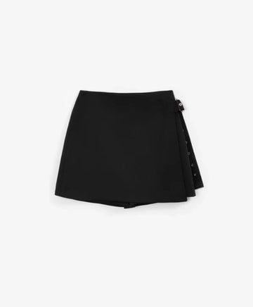 Пола-шорти от текстил черни за момиче Gulliver