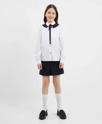 Трикотажна пола синя за момиче Gulliver