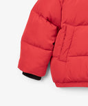 Зимно яке за момиче капитонирано, на изкуствен пух, червено Gulliver