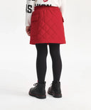 Пола за момиче капитонирана, от шушляк, червена Gulliver