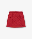 Пола за момиче капитонирана, от шушляк, червена Gulliver