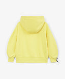Суичър за момиче умерен оувърсайз силует, жълт Gulliver