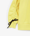 Суичър за момиче умерен оувърсайз силует, жълт Gulliver