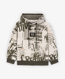 Худи за момче сиво с принт Gulliver