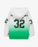 Худи за момче с градиентен преход и имитация на многослойност, бяло Gulliver