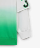 Худи за момче с градиентен преход и имитация на многослойност, бяло Gulliver