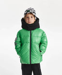 Зимно яке за момче капитонирано, на изкуствен пух, зелено Gulliver