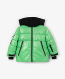 Зимно яке за момче капитонирано, на изкуствен пух, зелено Gulliver