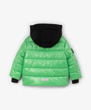 Зимно яке за момче капитонирано, на изкуствен пух, зелено Gulliver