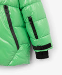 Зимно яке за момче капитонирано, на изкуствен пух, зелено Gulliver