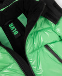 Зимно яке за момче капитонирано, на изкуствен пух, зелено Gulliver