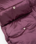 Зимно палто за момиче капитонирано, на естествен пух, бордо Gulliver