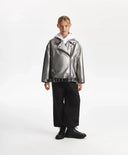 Утеплено яке за момиче, сребриста Gulliver