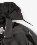 Утеплено яке за момче от еко кожа, черно Gulliver