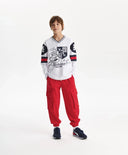 Лонгслив за момче с V-образно деколте, бял Gulliver