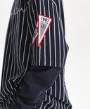 Лонгслив за момче оувърсайз силует, син на райе Gulliver