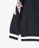 Разкопчаваща се суичър-блуза за момче с мъхеста вътрешност, синя Gulliver