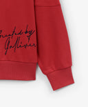 Суитшърт за момче с V-образно деколте, червен Gulliver