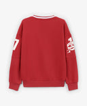 Суитшърт за момче с V-образно деколте, червен Gulliver