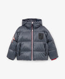 Преходно яке за момче от шушляк на вертикални райета, синьо Gulliver