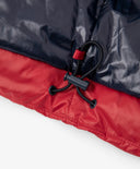 Зимно яке за момче с качулка на естествен пух, червено Gulliver