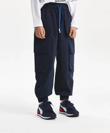 Джогъри за момче с карго джобове, сини Gulliver