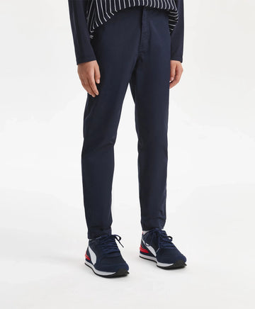 Панталон за момче от твил стеснен надолу, син Gulliver